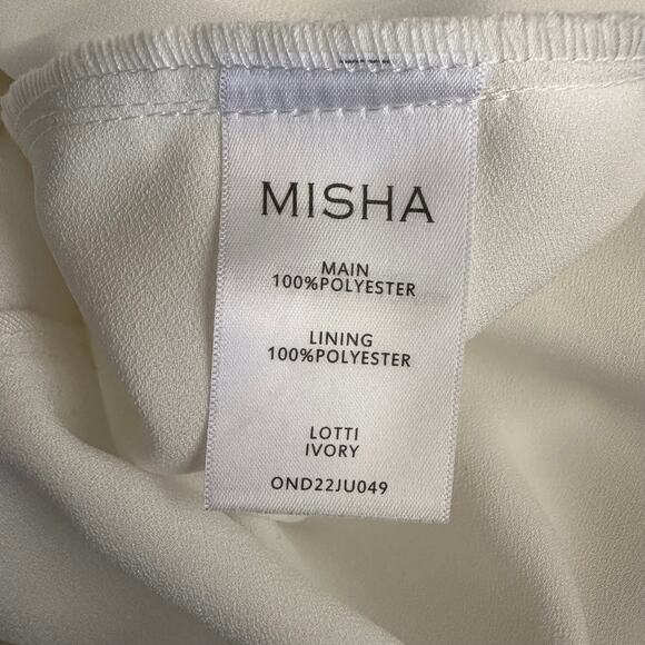 Misha Lotti Satin Jumpsuit Ivory - Picture 9 of 11